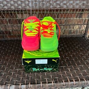 Lamelo Ball Puma collab with Rick and Morty, men’s size 9.5, fairly used